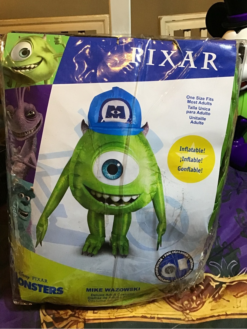 Disney monster university mike wazowski inflatable costume adult standard